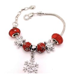 Christmas Snowflakes Charm Bracelets 