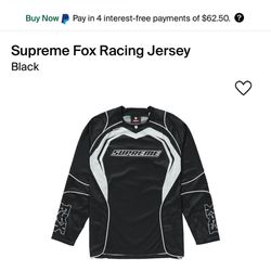 Supreme Fox Racing Jerseys Sz XL