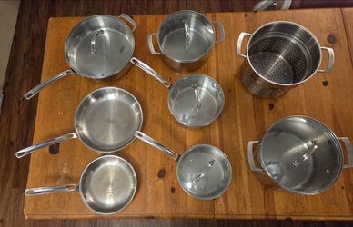 Stainless Steel Cookware Set with Lids