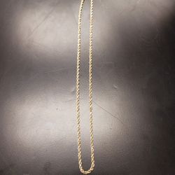 14k Yellow Gold 30.7 G Rope Chain 