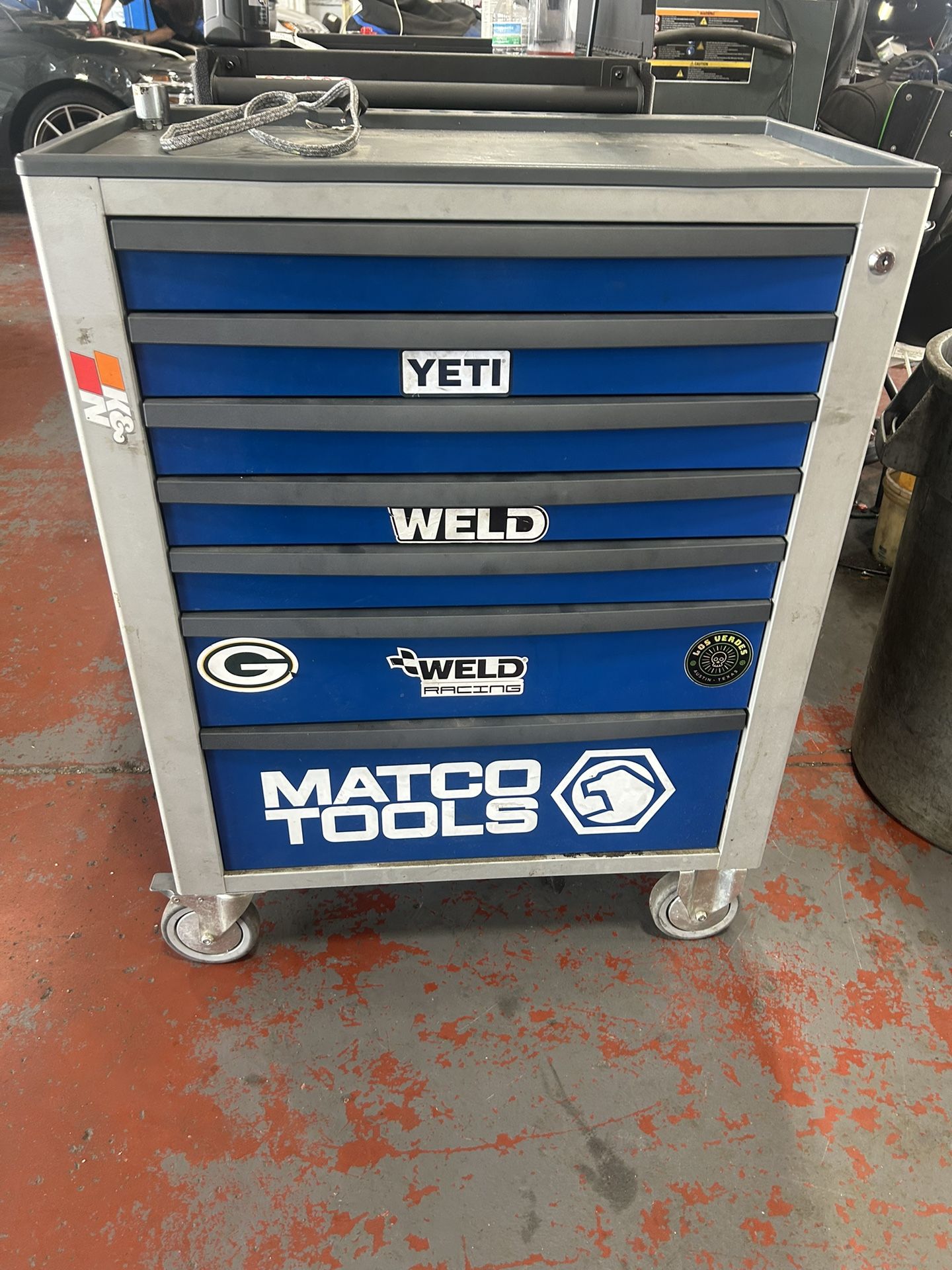 Blue Matco Tool Cart