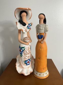 Dominican Ceramic Faceless Doll