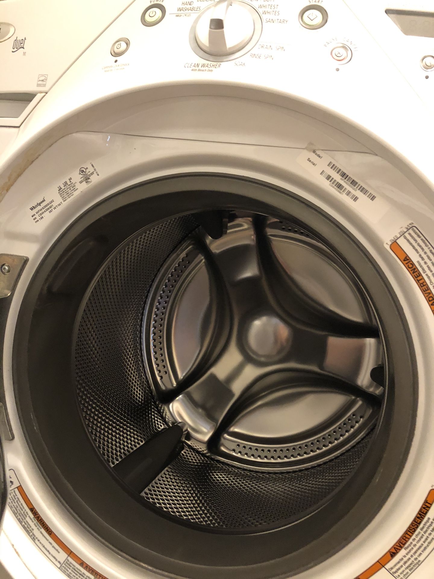 Whirlpool Duet Front Loading Washer