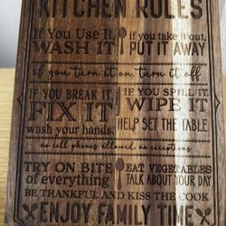 Engraved cutting Board