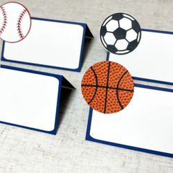 Sports Party Buffet (8)Cards