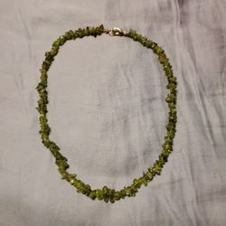 Peridot Gemstone Necklace 18 Inches