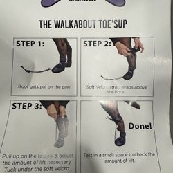 TOE'S UP  Walkaboot - Anti-knuckling Aid For Dogs