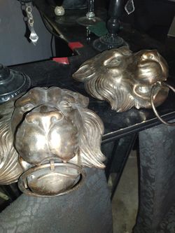 Ceramic Lion Head Wall Decor