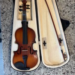 Bausch Violin with Glasser Bow and Case Vintage Violin