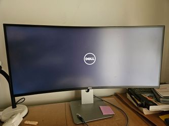 Dell ultrasharp U3417w 34 inch 3440x1440 curved LCD monitor, used very good condition