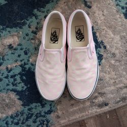 Pink and White Vans