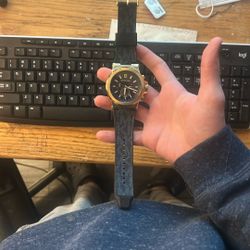 blue band michael kors watch