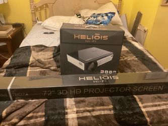 Helios hi-fi projector and screen