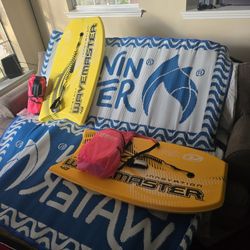2-250Ibs Waveboards, Sand/Concrete mats, and 2 Lounges (Hott Pink)
