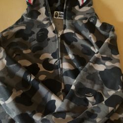 Bape Hoodie Shark Jaw Camo Ape Hoodies Printed Shark Mouth Jacket for Sale  in New Haven, CT - OfferUp