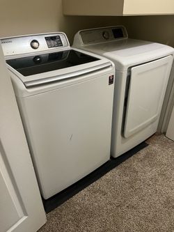 Samsung Washer & Dryer Set, Top Load, White: $200 (or best offer)