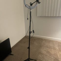 LED Ring Light with Tripod & Phone Holder