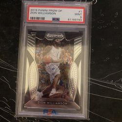 Zion Williamson 2019 Panini Prizm Draft Picks Silver #1 PSA 9