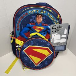 5 Pc Superman Backpack 