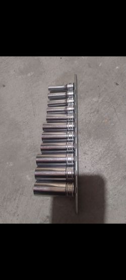 Snap On tools 3/8 drive metric deep socket set 6 point