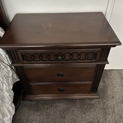 Side Dresser Cabinets Nightstand Solid Wood 