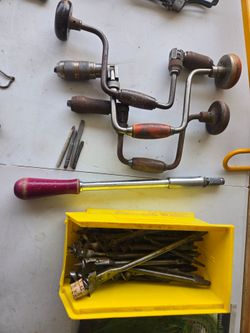 Antique wood working tools