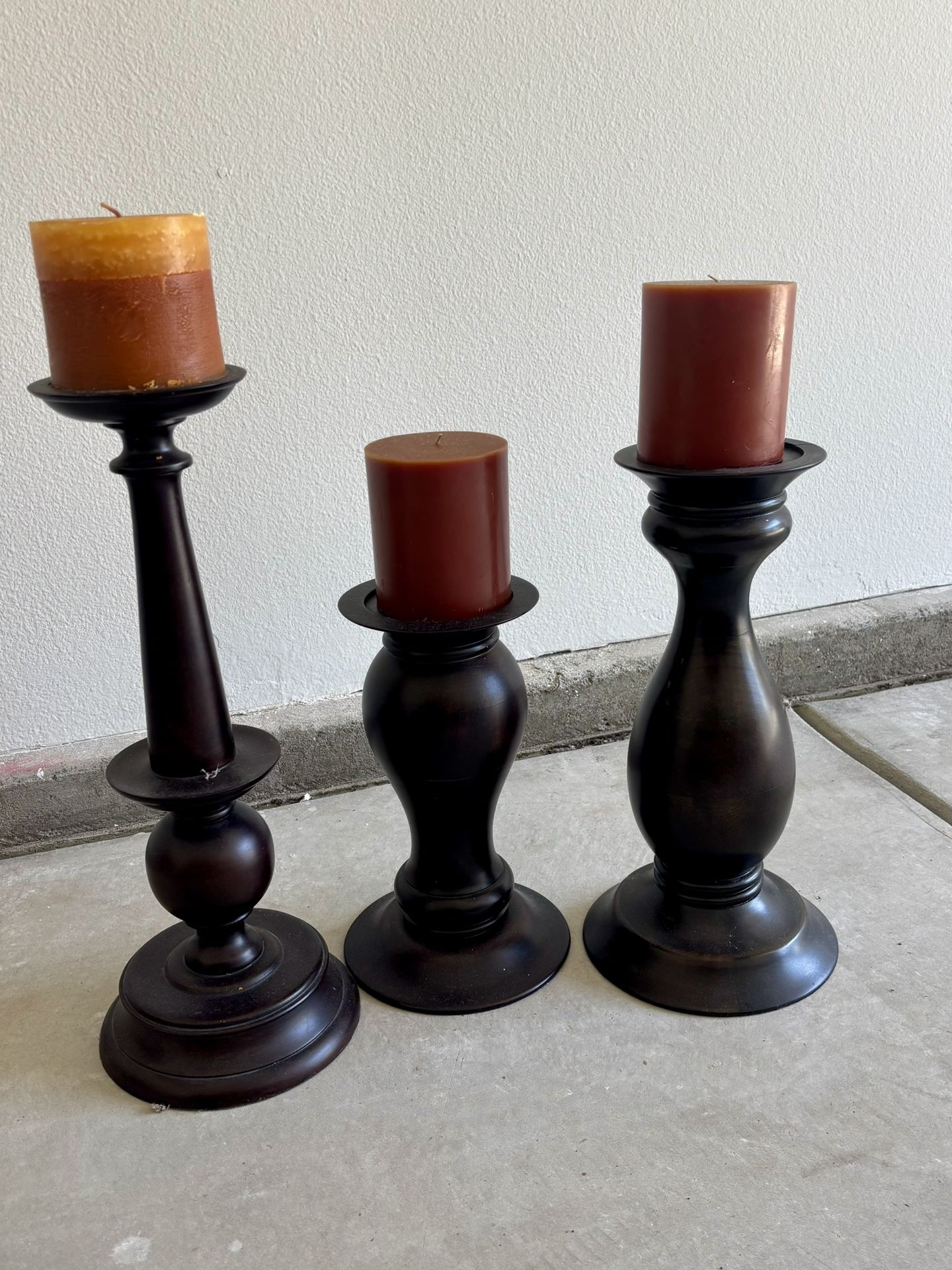 Pottery barn Candle Holders Set Of 3  $25