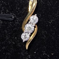 Gold And Diamon Pendant