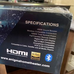 Enigma Home Theatre System
