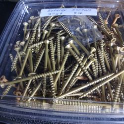 New 5Lbs 3" Exterior Screws. 