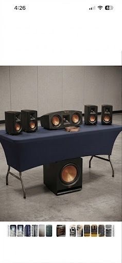 Klipsch  subwoofer, 4 Klipsch Speaker and Klipsch  center channel