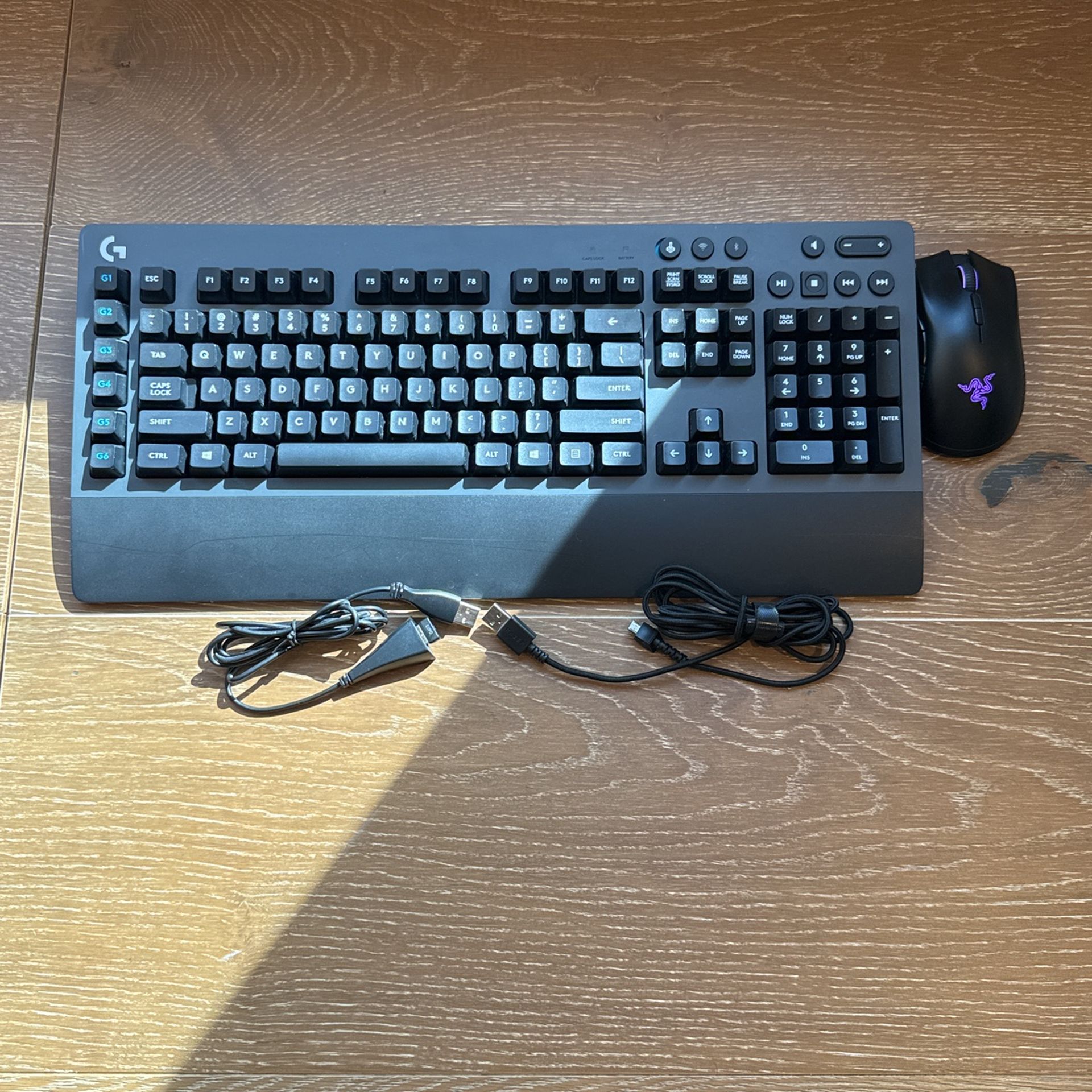 Logitech G613 Wireless Mechanical Keyboard & Razer Mamba Wireless Mouse