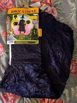 Wicked Elphaba Deluxe Girls Costume Size L 10/12
