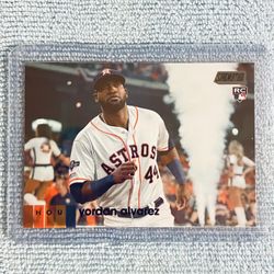 Yordan Alvarez Houston Astros 2020 Topps Stadium Club Black Foil Rookie Card!