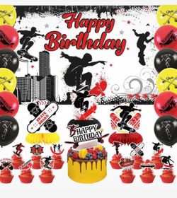 Skateboard Birthday Party Decorations