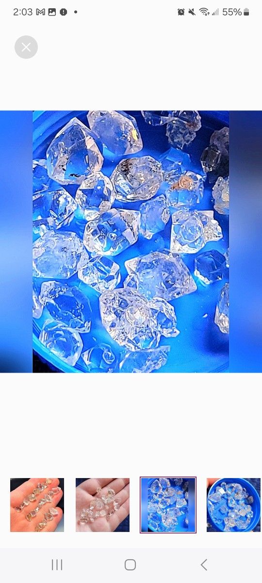 5pcs. Lot Herkimer Diamonds Double Terminated High Quality Lot Crystal 3-7mm