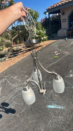 Brushed Nickle chandelier