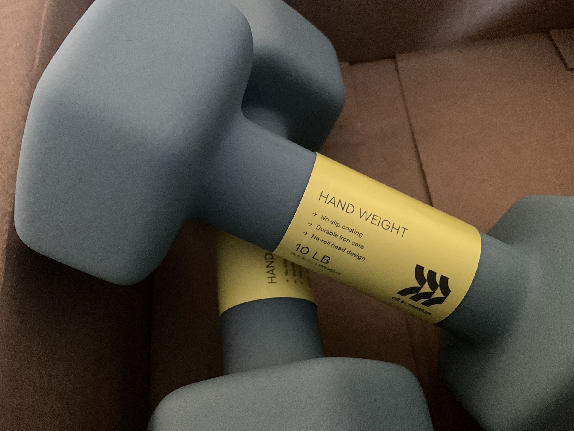Ten Pound Weights CAP Barbell 10lb Neoprene Dipped Dumbbell Blue Pair