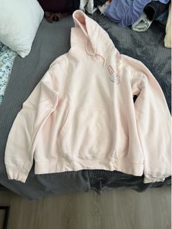 Nike Light Pink Graphic Hoodie – Size Large