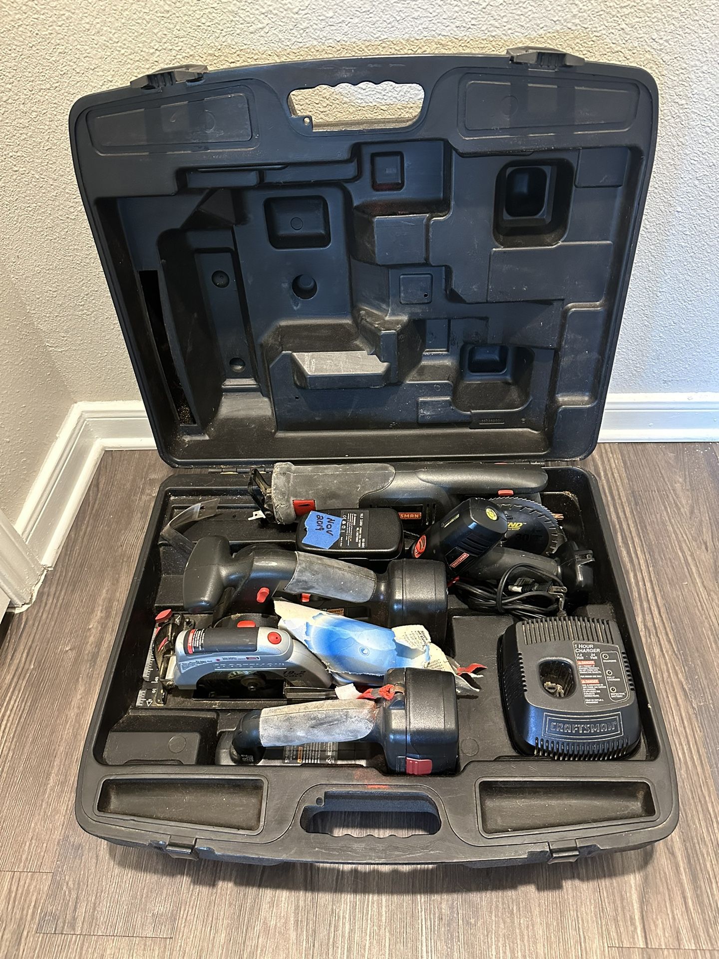  Craftsman Power Tools - Set With Hard Carry Case