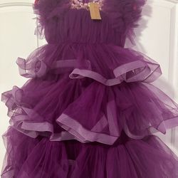 Girls Purple Gown
