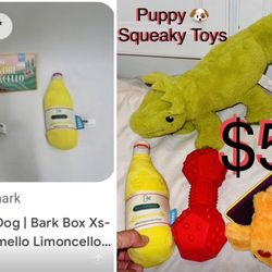 $5 For All Puppy 🐶 Squeaky Toys in great condition like new