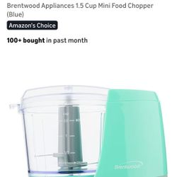 Brentwood  Appliance 1.5  Cup  Mini Food  Chopper 