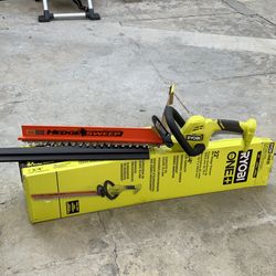 RYOBI ONE+ 18V 22 in. Lithium-Ion Cordless Hedge Trimmer (Tool Only)