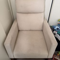beige rocking chair
