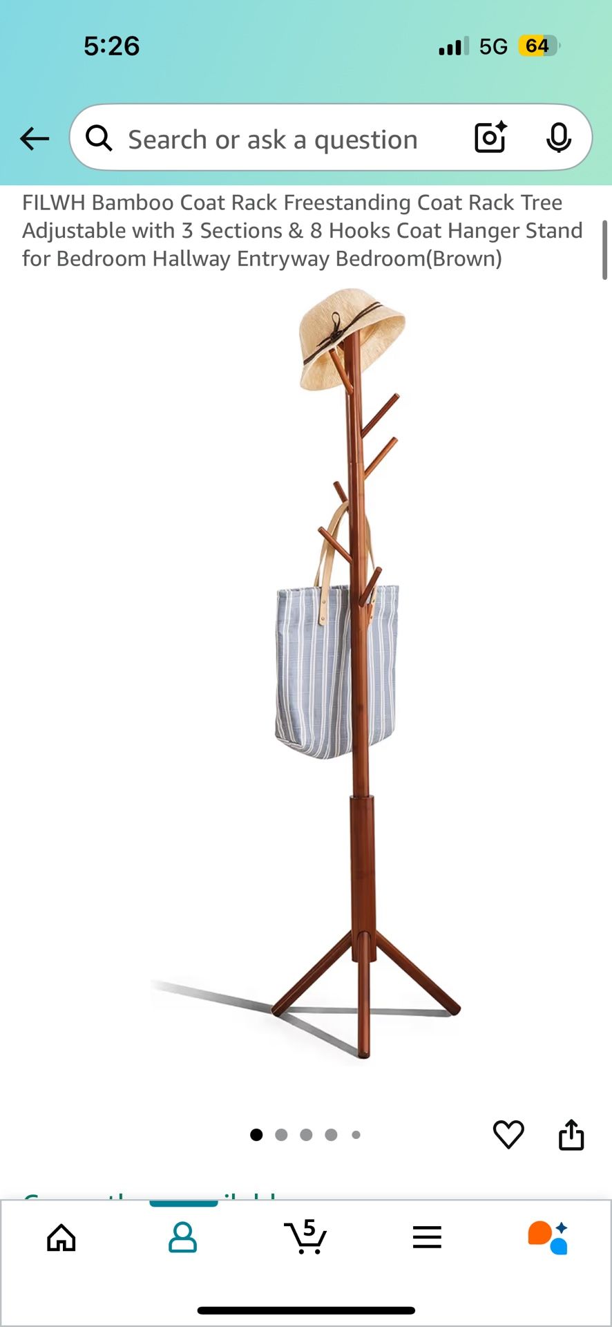 Wooden Coat Rack