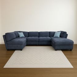 Thomasville Dark Gray Modular 6-Piece Sectional Sofa