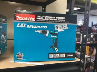 Makita 18v LXT Brushless Drywall Screw Drill  (Tool-Only) $170