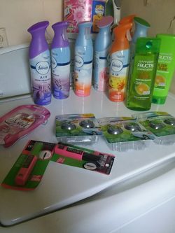 Shampoos condtioner makeup air freashers