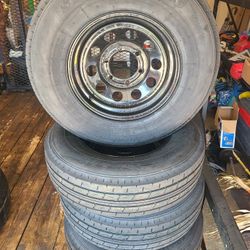 New 6 Lug Trailer Tires w/Wheels 